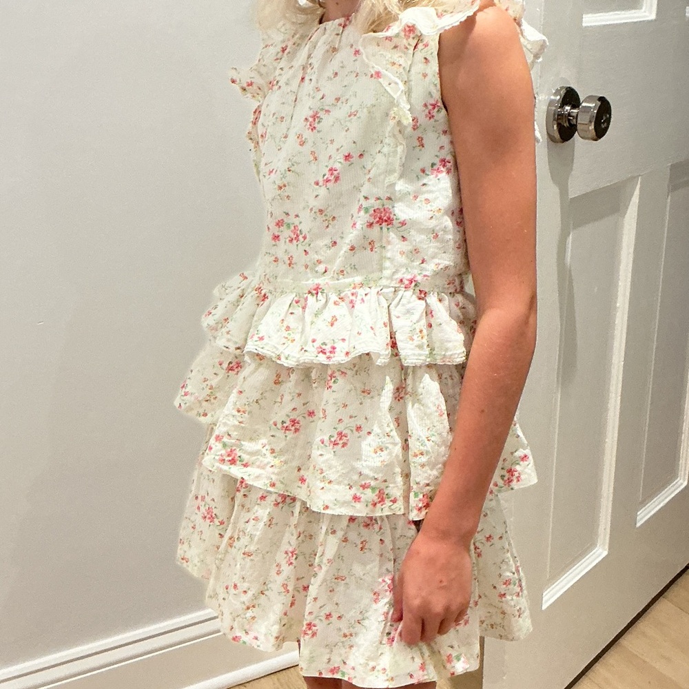 Polo by Ralph Lauren Floral Tiered Kids Dress
